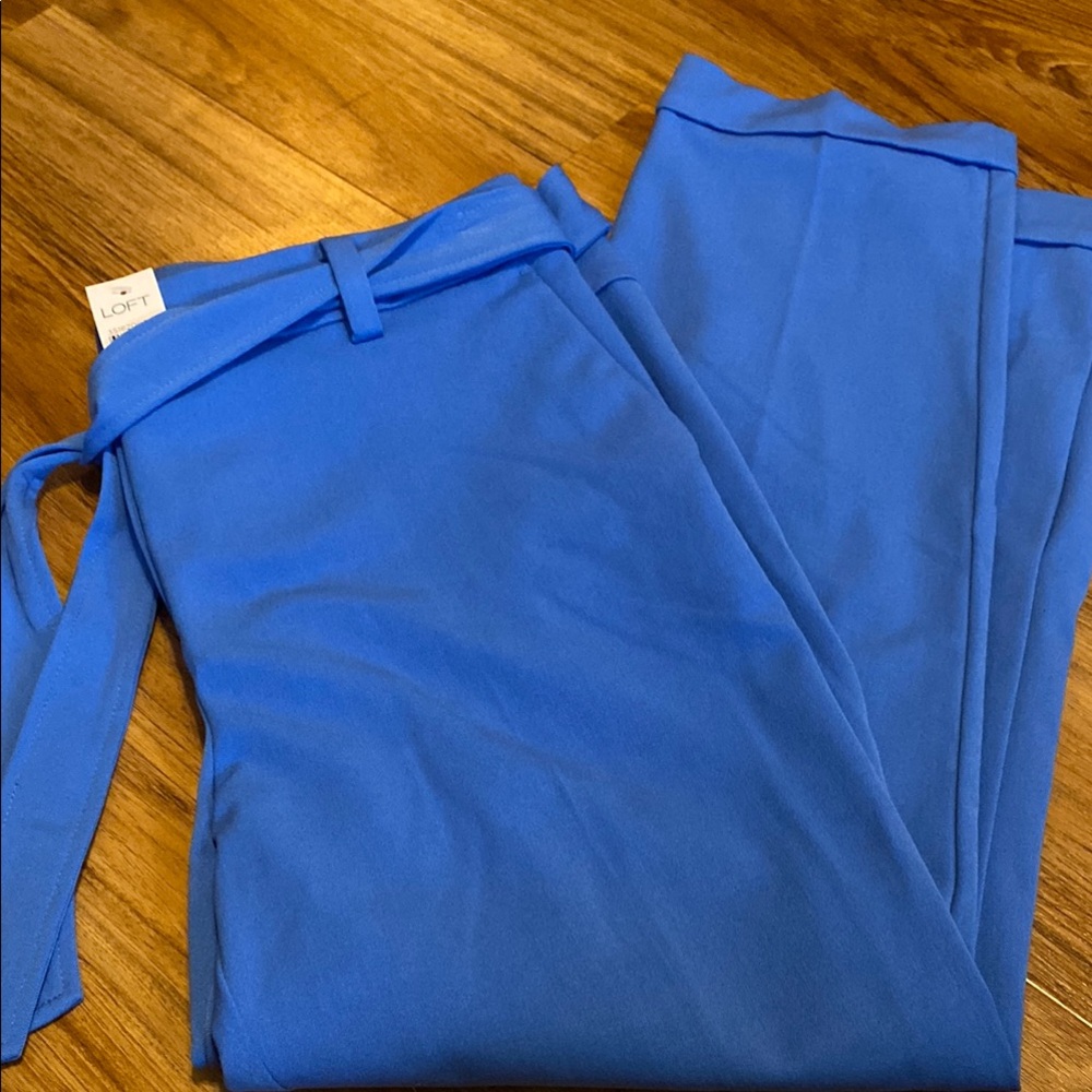 LOFT Blue Devlin Slim Pants NWT Size 12